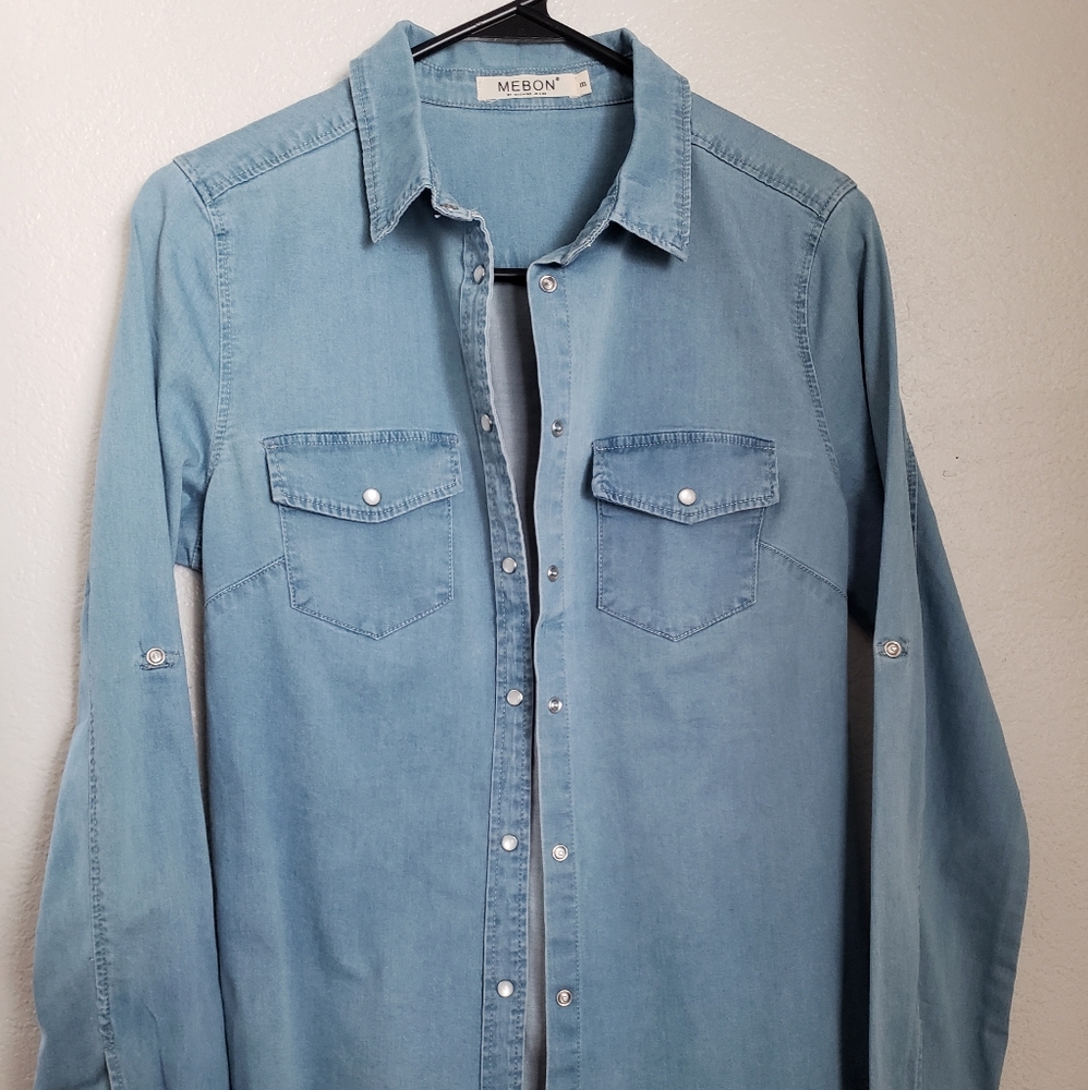 MEBON Button Down Denim Shirt